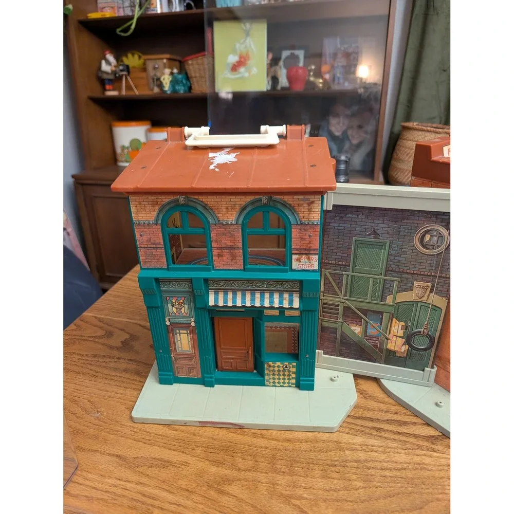 Vintage 1975 Fisher Price Sesame Street‎ Play Family House Set 938 Hoopers Store